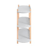 SoBuy HSTR01-H-HG-trinhylde, boghylde på 3 niveauer, fritliggende opbevaringsmøbler
