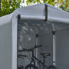 SoBuy Cykelgarage Vejrbestandigt udstyr Skur Cykelgarage til 1-2 cykel carport telte med UV-beskyttelsescykelskur til regnskærm Terrasse Motorcykel Garage Hus 120 x 163 x 176 cm KLS11-K