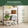 SoBuy KLS03-II-HG Justerbar og stabil tøjstativ - Teleskopisk åben garderobe til soveværelse og walk-in closet, grå