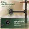 SoBuy KLS03-II-HG Justerbar og stabil tøjstativ - Teleskopisk åben garderobe til soveværelse og walk-in closet, grå