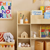 SoBuy Børne bogreol Hjørne bogreol Magasinholder Legetøjsopbevaring KMB101-N