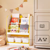 SoBuy Børne bogreol Hjørne Magasinholder Opbevaringshylde KMB108-G