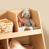 SoBuy Børne bogreol Hjørne bogreol Magasinholder Legetøjsopbevaring KMB111-N