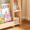 SoBuy Boghylde til Børn 4 Hylder Børneboghylde Børneværelse Opbevaring KMB114-GR