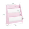 SoBuy Børne bogreol Hjørne bogreol Magasinholder KMB32-P