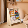 SoBuy Børne bogreol Hjørne bogreol Læsehylle til børn Magasinholder KMB50-N