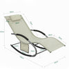 SoBuy, 2 x Gungstol, Loungestol, Utemöbler, 2-sits, Beige, OGS28-MIx2