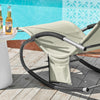 SoBuy, 2 x Gungstol, Loungestol, Utemöbler, 2-sits, Beige, OGS28-MIx2