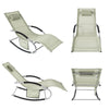 SoBuy, 2 x Gungstol, Loungestol, Utemöbler, 2-sits, Beige, OGS28-MIx2