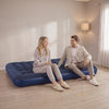 SoBuy OGS32-II-L-HG-P01 Luftmadras med pumpe dobbeltseng liggeunderlag campingmadras rejsemadras luftmadras camping til to, campingmadras grå 191 x 22 x 137 cm