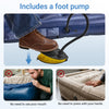 Sobuy OGS32-II-GR-P01 Luftmadras med pumpe enkeltseng liggeunderlag campingmadras rejsemadras luftmadras camping til private campingmadras grøn 191 x 22 x 76 cm