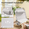 SoBuy 2 stk Sammenklappelige liggestole med nakkestøtte Solsenge med lomme Relaxstole beige OGS35-MIx2
