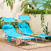 SoBuy Udendørs foldning bærbar hvilestolstol stor hvilestol og48-b