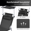 SoBuy Udendørs sammenklappelig bærbar loungestol Solseng Stor loungestol OGS48-SCHx2