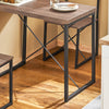 SoBuy Spisebord med 2 stole, Køkkenbord med 2 skamler i industriel stil Barbord Loungebord højt bord OGT19-N