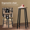 SoBuy Køkkenbord med 4 skamler Barbord Altanbord Loungebord Højt bord Spisebord med stole OGT22-SCH