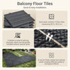 Sobuy SDA14-HG altan gulvbelægning 15 stk terrasse fliser klik system altan fliser vejrbestandige klik fliser altan terrasse fliser udendørs grå 30,5 x 2 x 30,5 cm