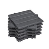 Sobuy SDA15-HG altan gulvbelægning 35 stk terrasse fliser klik system altan fliser vejrbestandige klik fliser altan terrasse fliser udendørs grå 30,5 x 2 x 30,5 cm
