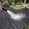 Sobuy SDA15-HG altan gulvbelægning 35 stk terrasse fliser klik system altan fliser vejrbestandige klik fliser altan terrasse fliser udendørs grå 30,5 x 2 x 30,5 cm