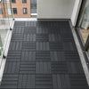 Sobuy SDA15-HG altan gulvbelægning 35 stk terrasse fliser klik system altan fliser vejrbestandige klik fliser altan terrasse fliser udendørs grå 30,5 x 2 x 30,5 cm