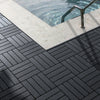 Sobuy SDA15-HG altan gulvbelægning 35 stk terrasse fliser klik system altan fliser vejrbestandige klik fliser altan terrasse fliser udendørs grå 30,5 x 2 x 30,5 cm