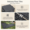 Sobuy SDA15-HG altan gulvbelægning 35 stk terrasse fliser klik system altan fliser vejrbestandige klik fliser altan terrasse fliser udendørs grå 30,5 x 2 x 30,5 cm