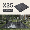 Sobuy SDA15-HG altan gulvbelægning 35 stk terrasse fliser klik system altan fliser vejrbestandige klik fliser altan terrasse fliser udendørs grå 30,5 x 2 x 30,5 cm