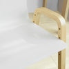 SoBuy 2 Børnestole justerbare i sædehøjde: 23/27/31/35 cm, Massiv birk og MDF, Belastning 90 kg, Hvid, KMB24-WX2