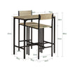 SoBuy Bordsæt med 2 taburetter i industriel stil, OGT03-N