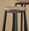 SoBuy Køkkenbord med 4 skamler Barbord Altanbord Loungebord Højt bord Spisebord med stole OGT22-SCH