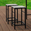 SoBuy Bordsæt med 4 taburetter i industriel stil Barbord højt bordLoungebord Bord og 2 stole Køkkenbord Spisebord OGT11-HG