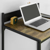 SoBuy Skrivebord Computerbord Skriveb Hjørnebord Altanbord Loungebord Spisebord Sort FWT66-SCH