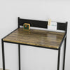 SoBuy Skrivebord Computerbord Skriveb Hjørnebord Altanbord Loungebord Spisebord Sort FWT66-SCH