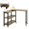 SoBuy,Sidebord | Sofabord | Laptop-bord | Naturlig / sort FWT83-PF