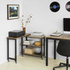 SoBuy,Sidebord | Sofabord | Laptop-bord | Naturlig / sort FWT83-PF