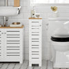 SoBuy Toiletpapirholder Toiletrulleholder Toilet opbevaring BZR85-W
