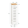 SoBuy Toiletpapirholder Toiletrulleholder Toilet opbevaring BZR85-W