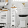 SoBuy Toiletpapirholder Toiletrulleholder Toilet opbevaring BZR85-W
