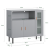 SoBuy Konsolbord Vitrineskab Sidebord FSB82-HG