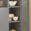 SoBuy Konsolbord Vitrineskab Sidebord FSB82-HG
