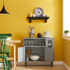 SoBuy Konsolbord Vitrineskab Sidebord FSB82-HG