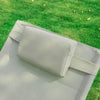 SoBuy, 2 x Gungstol, Loungestol, Utemöbler, 2-sits, Beige, OGS28-MIx2