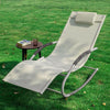SoBuy, 2 x Gungstol, Loungestol, Utemöbler, 2-sits, Beige, OGS28-MIx2
