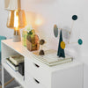 SoBuy Konsolbord / kommode med pladsbesparende skuffer, B110 * D30 * H80 cm, hvid, FSB20-W