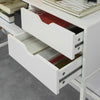 SoBuy Konsolbord / kommode med pladsbesparende skuffer, B110 * D30 * H80 cm, hvid, FSB20-W