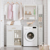 SoBuy Badeværelsesskab, Skab til vaskemaskine, Badeværelsesmøbler Medicinskab BZR66-W