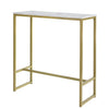 SoBuy Barbord Loungebord Hjørnebord Længde 100 cm Bredde 40 cm Højde 106 cm, FSB34-G