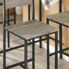 SoBuy Køkkenbord med 4 barstole Spisebord Barbord højt bord Brun Højt bord med stole OGT14-N