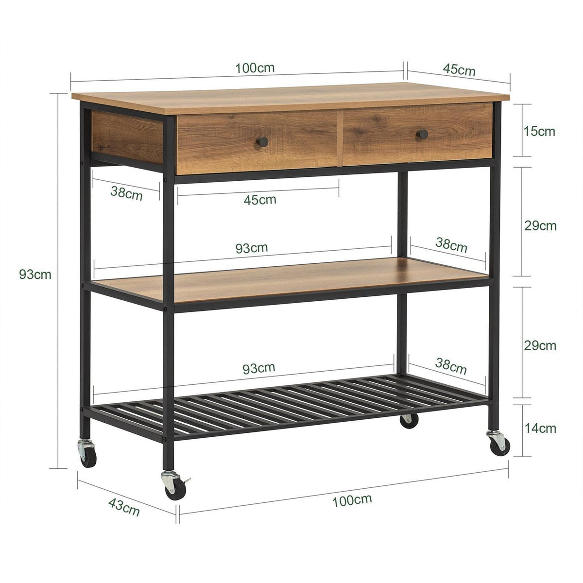 SoBuy Kitchen Island On Wheels U2013 Compact Kitchen Trolley Storage Unit With Cupboard, Side Rack & Worktop U2013 Freestanding Butcher Block Cart For Small Kitchens, White 60x92x45cm FKW75-WN