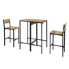 SoBuy Køkkenbord med 2 skamler Barbord højt bord Altanbord Loungebord Spisebord med stole OGT42-F